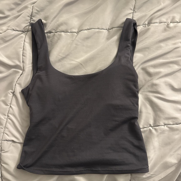 Fabletics Charcoal Gray Tank Top - Picture 2 of 4